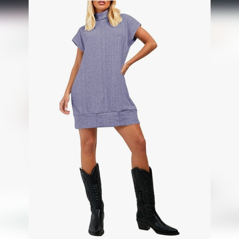 Elegant Lavender Mini Dress